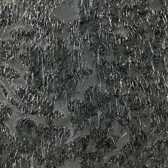 NWT Halogen Black/ Sparkle fuzz Sleeveless Top - Picture 3 of 3